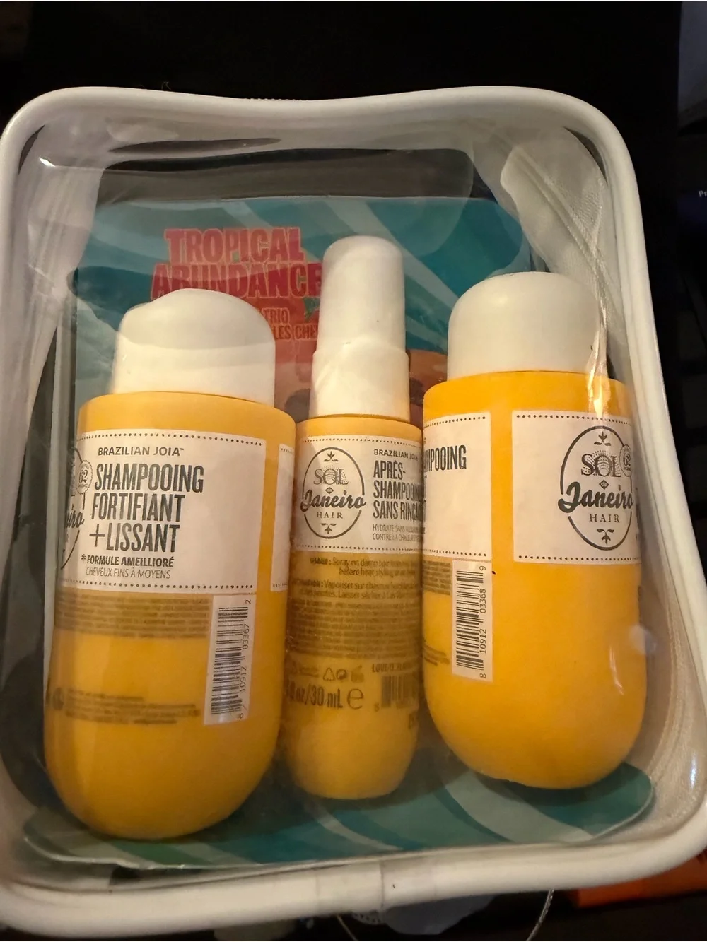 Sol de Janeiro Tropical Abundance Hair Repair Trio in Teal & Coral Artwork